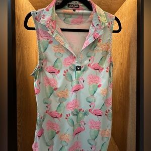 Bad Birdie Medium Collard Golf Top